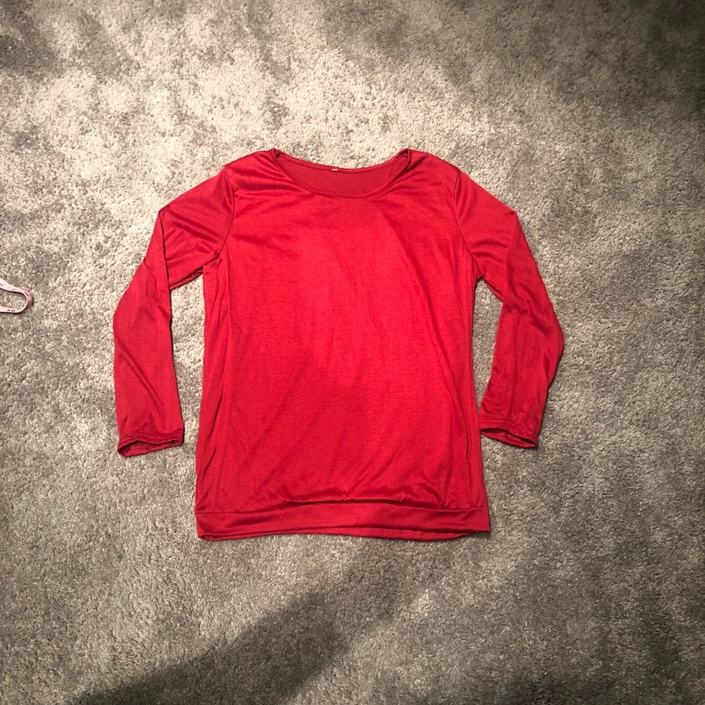 Long sleeve nursing top